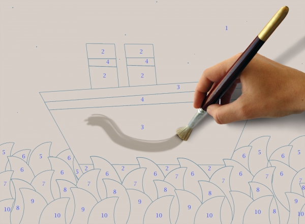 Creation of Paint by numbers... : Step 4